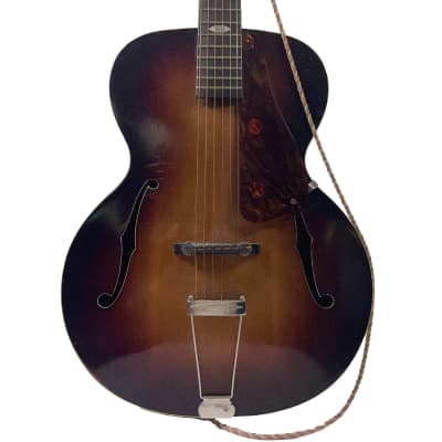 1930's Regal Archtop Acoustic Guitar & Case - Great Pre-War Slide Guitar for sale