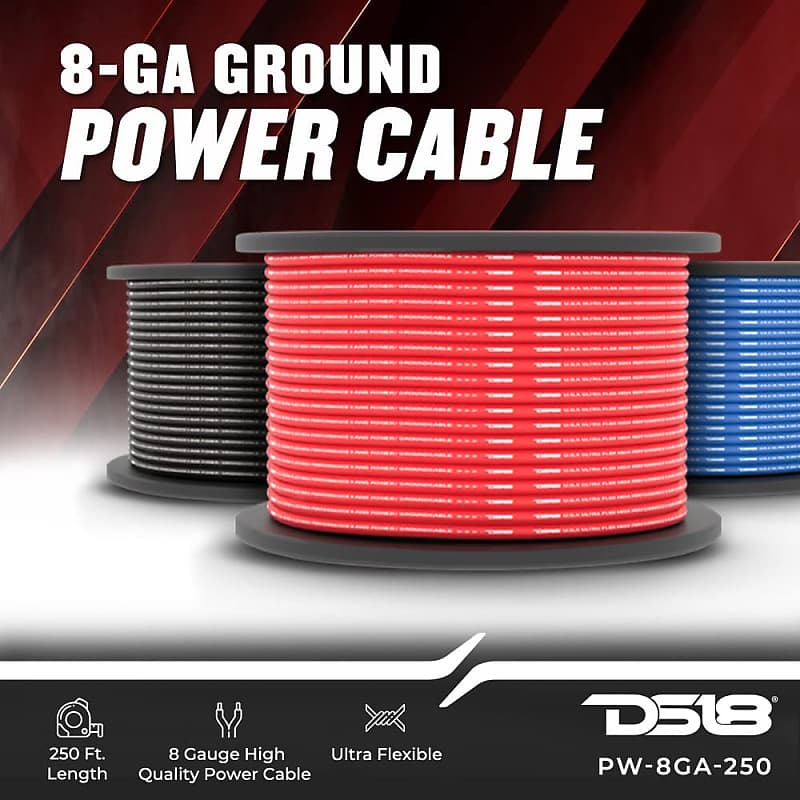 DS18 SW-12GA-500RB 12-GA Speaker Wire 500 Feet Red