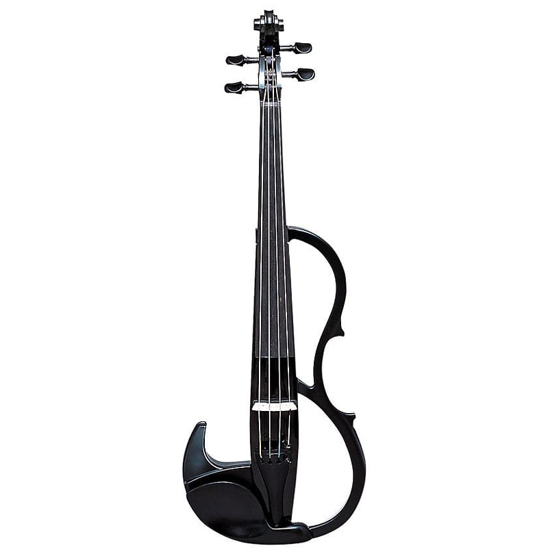 Yamaha SV200KBLK Silent Violin in Black Instrument Only image 1