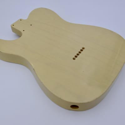 3lbs 9oz BloomDoom Nitro Lacquer Aged Relic Blonde T-style Vintage Custom Guitar Body image 11
