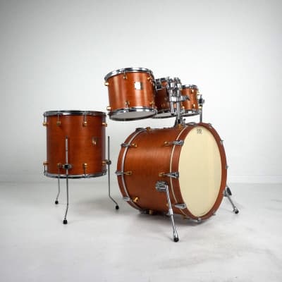 Yamaha Maple Custom 5-Piece Drum Kit in Vintage Natural 22,8,10,12,14 image 2