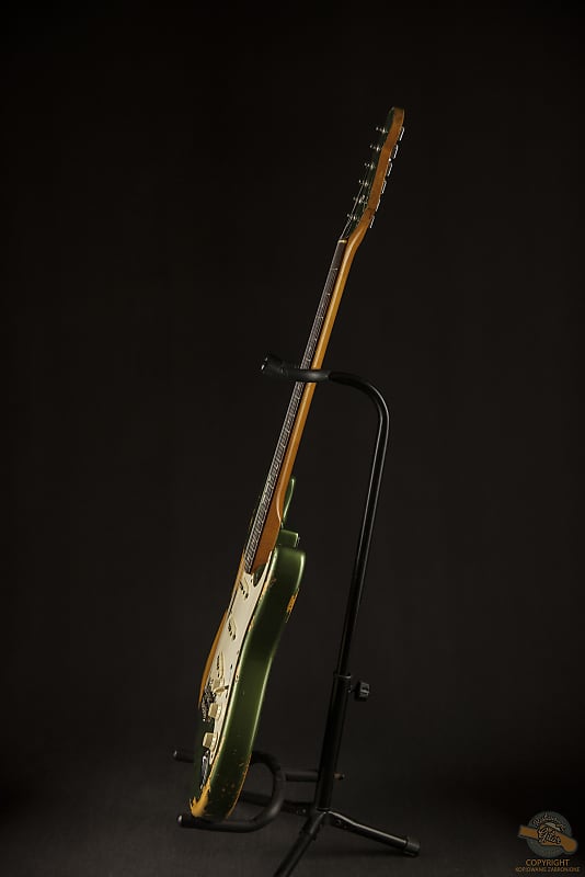 Fender Custom Olive Green Stratocaster Nitro Relic 1995 | Reverb