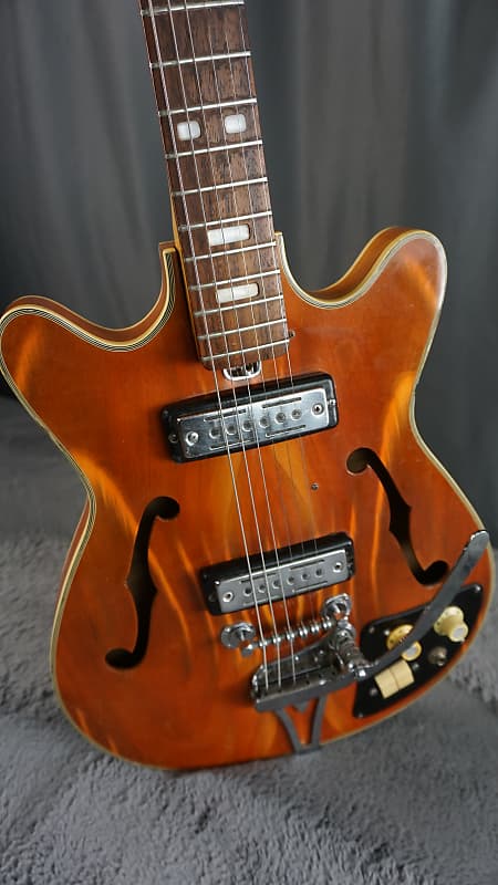 Teisco EP-8T 1960s - Brown Semi Hollow Electric image 1