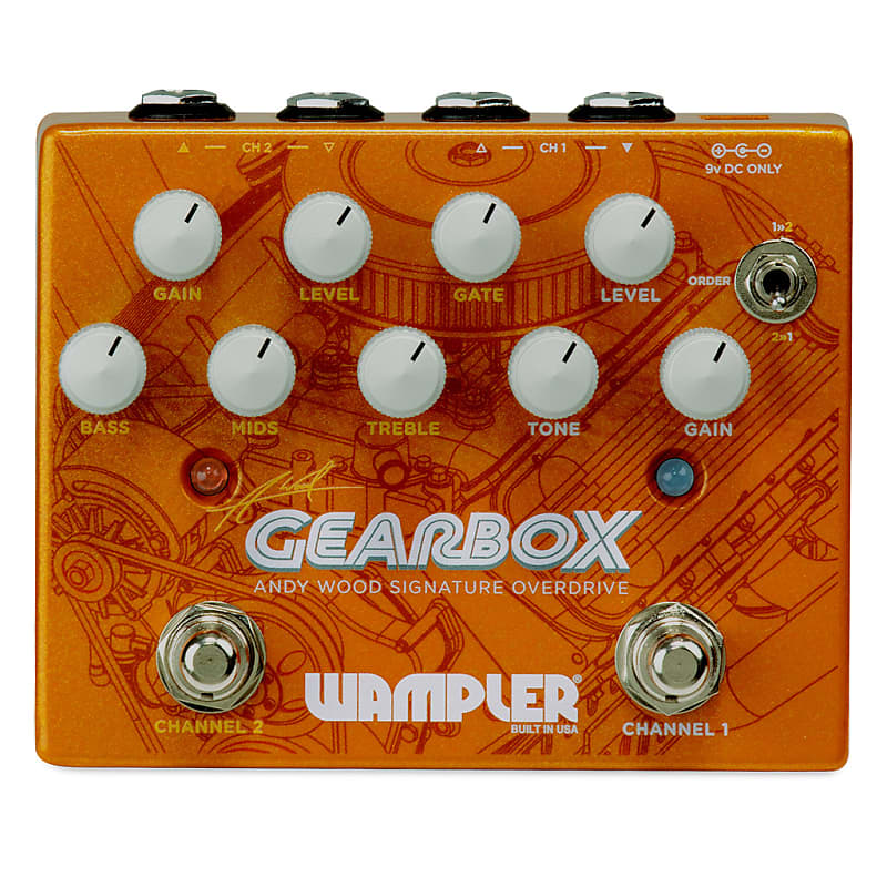 Wampler Gearbox Andy Wood Signature Overdrive Effects Pedal