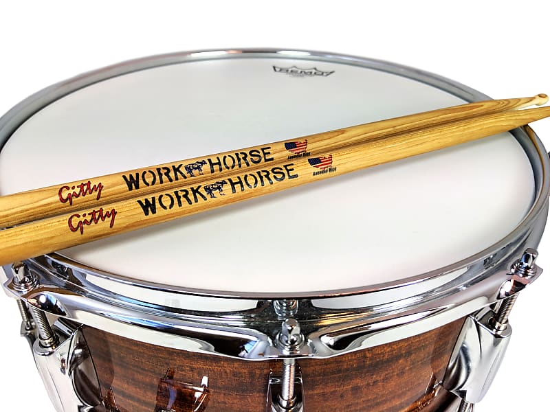 Ludwig(tm)-style 11A Hand-made American Hickory Work Horse Drumsticks by  Jeff Rich (1 pair)