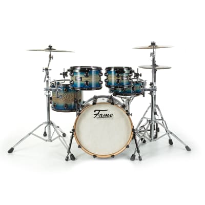 Fame Fortress Studio Shell Set Blue Burst - Drum Shell Set image 3
