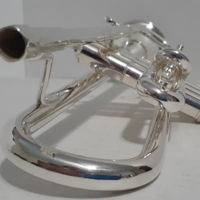 Getzen Eterna Severinsen Model Silver Bb Trumpet, Bach3C,  and  case 1964-1967 Silver Plate image 7