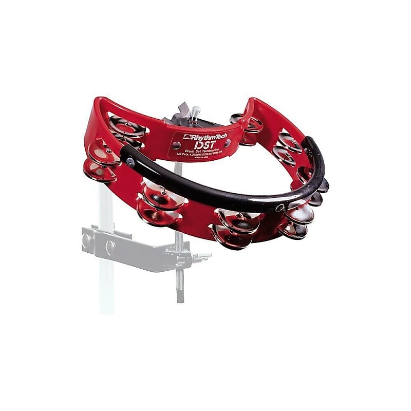 Rhythm Tech Drum Set Tambourine Nickel (Red) DST30 Reverb