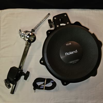 Roland PDX-100 V-Drum 10" Dual-Trigger Mesh Pad w/ MDH-25 Rack Mount Clamp and Cable (2) image 4