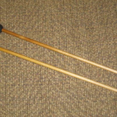 one pair new old stock A+ Mike Balter MB10AB (10AB) Hard Keyboard Mallets, 7/8" phenolic (plastic) round HEADS and natural birch HANDLES - mid to late 1990s (+ packaging) Unwound Series image 9