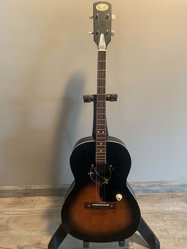 Kent Tenor Guitar 60's - Sunburst With Fender pickup | Reverb