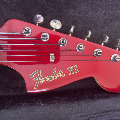 Fender Pawn Shop Bass VI 2013 - Candy Apple Red image 4