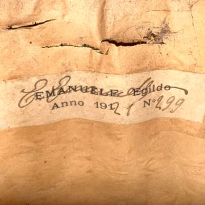 Concert Mandolin Emanuele Egildo N°299 from 1912 image 17