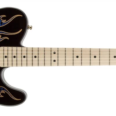Fender James Burton Telecaster Paisley Flames Artist Series Electric Guitar 0108602888 Blue for sale