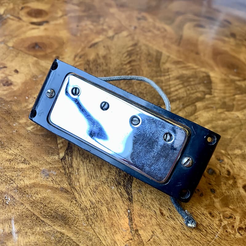 Gibson EB Bass mini humbucker pickup c 1965 Chrome original Reverb