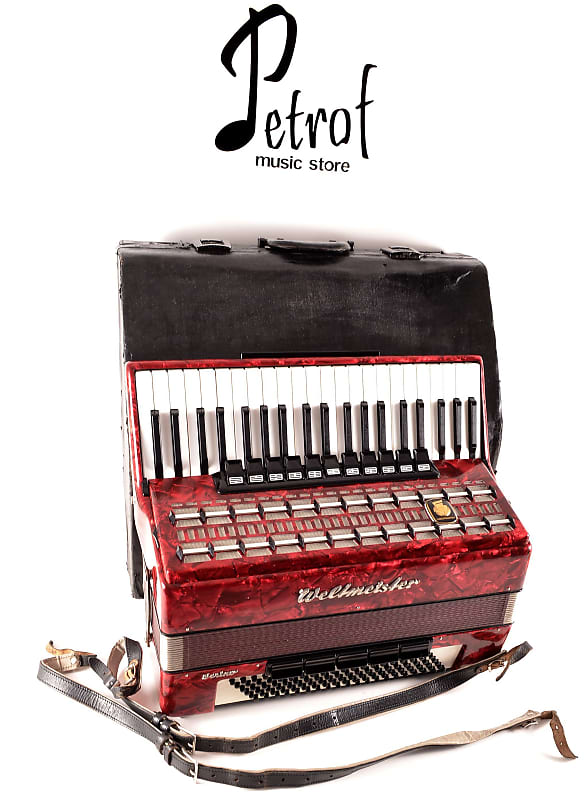 Top German Made LMMH Accordion Weltmeister Serino 120 bass,16r.+Master&Hard Case,Straps~Fisarmonica image 1