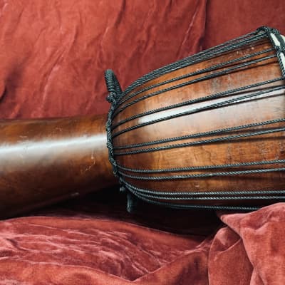 Rope tuned African Djembe 11” Drum Mahogany image 2