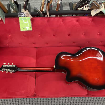 Framus 5/53-59 Archtop Guitar with Pickup Sunburst with Case image 12