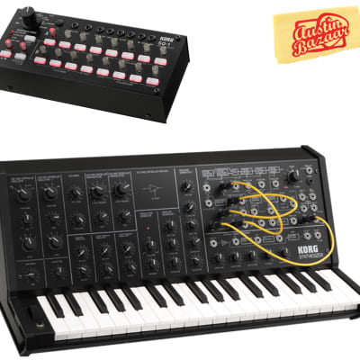 Korg MS-20 Mini Monophonic Synthesizer - Black w/ SQ-1 Step Sequencer
