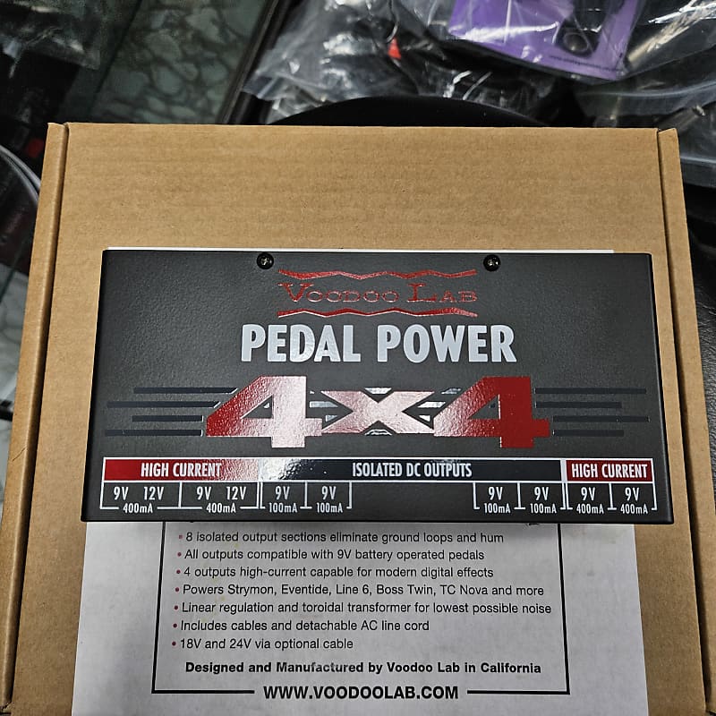 Voodoo Lab Pedal Power 4X4 - Black image 1