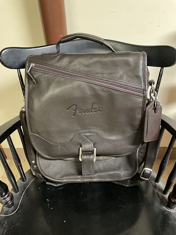 Canyon Outback Fender Brown leather laptop bag Reverb