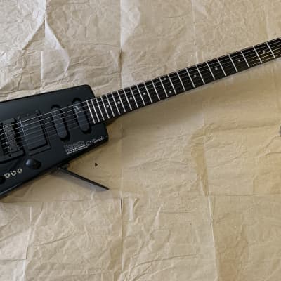 Hohner G3T 1987 Black  Hss EMG Select Headless e. guitar Made in Korea Steinberger licensed with Martin Gigbag Excellent Condition for sale