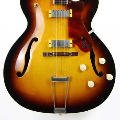 RARE 1958 Epiphone Gibson-Made Zephyr Regent Thinline E312T Electric - 2 New York Pickups, Cutaway image 7