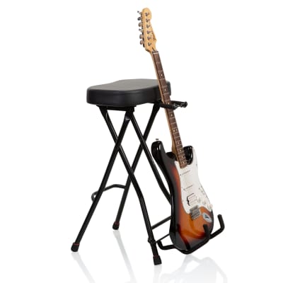 Stagg GIST-300 Guitar Stool and Stand - Black : : Musical  Instruments