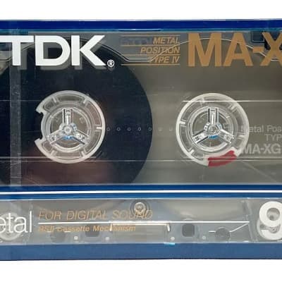 Vintage TDK MA-XG 90 Type IV Metal Cassette Tape (1985 Version 