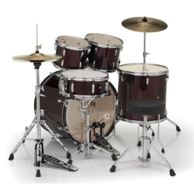 Pearl Roadshow 5pc Drum Set w/Hardware & Cymbals Wine Red RS525SC/C91 image 13