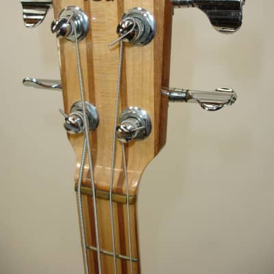 70's Vintage S. D. Curlee 4-String Bass Guitar, Natural w/ Case image 16
