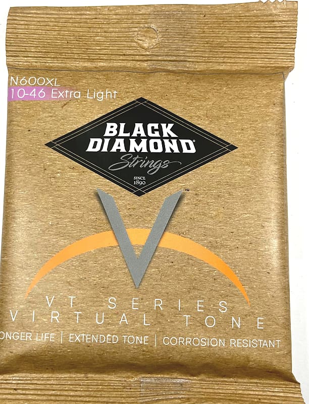 Black Diamond Guitar Strings Acoustic Extra Light Phosphor Bronze N600XL 10 46