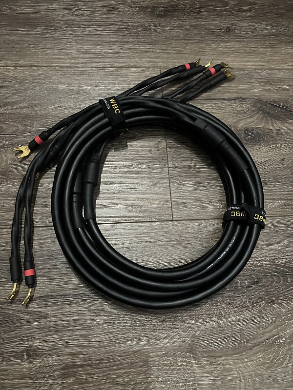 Canare 4S11 Star-Quad Speaker Cable Pair with Eminence Gold Spade  Connectors - 10ft