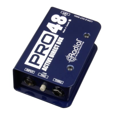 Radial Engineering Pro48 Compact Active Direct Box 48V Phantom Power image 2
