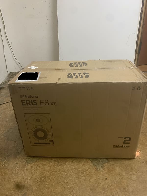 PreSonus Eris E8 XT 2-Way Active Studio Monitors (Pair) 2019 - Present - Black image 1