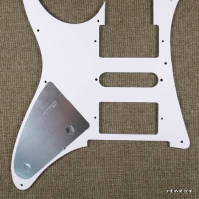 Custom Replacement Guitar Pickguard for Ibanez RG 350 DX ,3ply White image 2