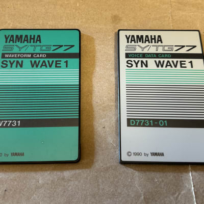 Yamaha  S7731 SYN Wave1 Card Set  Waveform & Voice Data SY/TG77 1990