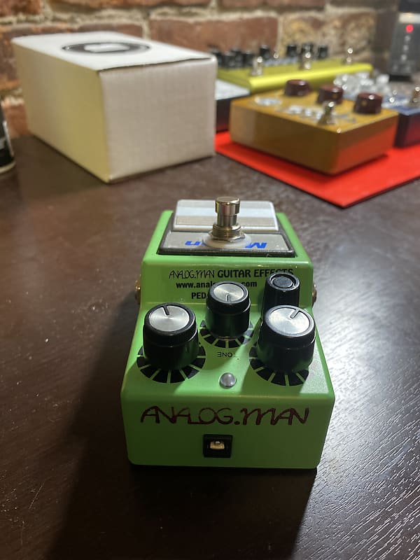 Analogman Maxon OD-9 Silver Mod with Bad Bob boost and