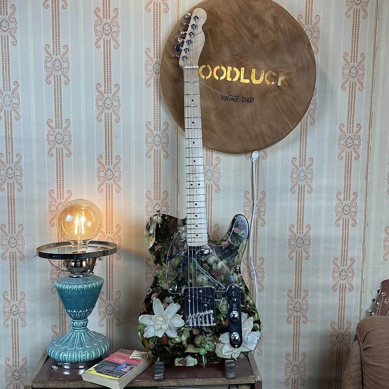 Epoxy resin Telecaster Custom Flower Electric Guitar | Reverb
