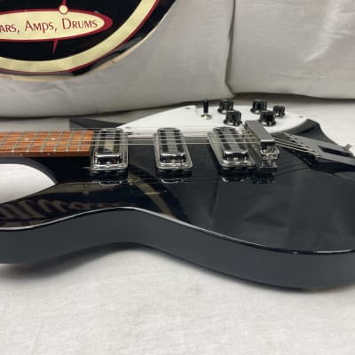 Rickenbacker 350V63 JG 350 v63 Guitar with Case 2009 Jetglo Black image 12