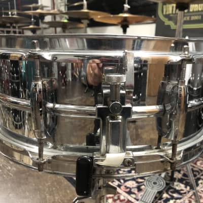 Pearl  Steel Shell  2000’s Mirror Chrome 5x14 Snare Drum image 2