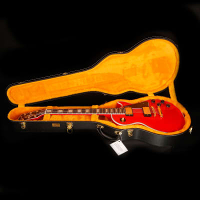 Gibson Les Paul Custom, All Ferrari Red w Gold Hardware 9lbs 12.3oz image 11