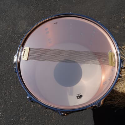 DW USA Performance Series 8 x 14" Polished Copper Snare Drum (2024) image 8