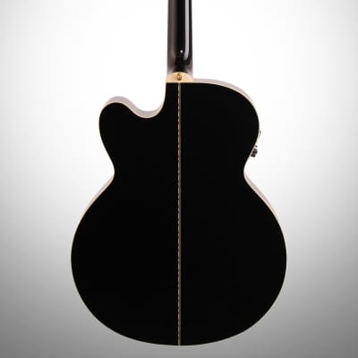 Epiphone J-200 EC Studio Acoustic-Electric Guitar, Black image 5