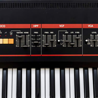 1980s Roland Juno-60 Vintage Analog Synthesizer Keyboard w/ MD-8 MIDI Interface, Juno-66 Upgrade Kit image 5