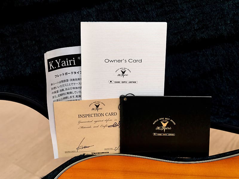 2017 K. Yairi LO-65 HB Dreadnought Acoustic Guitar Honey Burst Satin w/  Case & Tags | Reverb Brazil