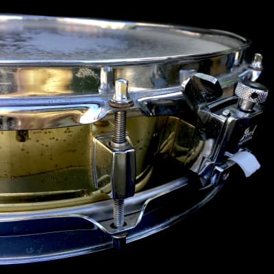 Vintage 1980's 1990's Pearl 13"X3" Solid BRASS Shell Piccolo Snare Drum As-Is Parts Repair image 12