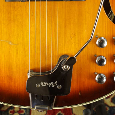 Hopf Galaxie 1960s - Sunburst Semi-Hollow Body Guitar image 8