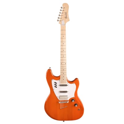 Guild Surfliner Sunset Orange 6-String Solid Body Electric Guitar with Maple Fingerboard image 1