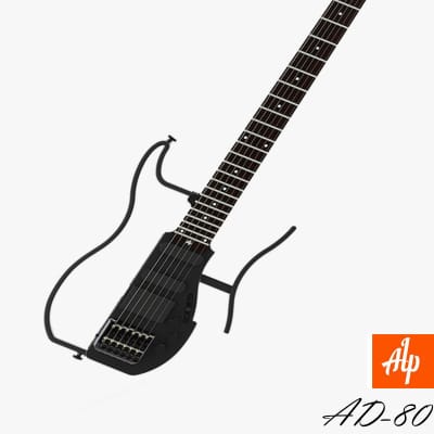 ALP AD-80 Foldable Headless Travel Guitar Silent guitar (Built-in Headphone Amplifier with Gig Bag) image 2